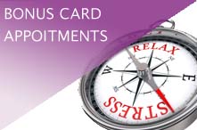 more about appointments, bonus cards and gift certificates